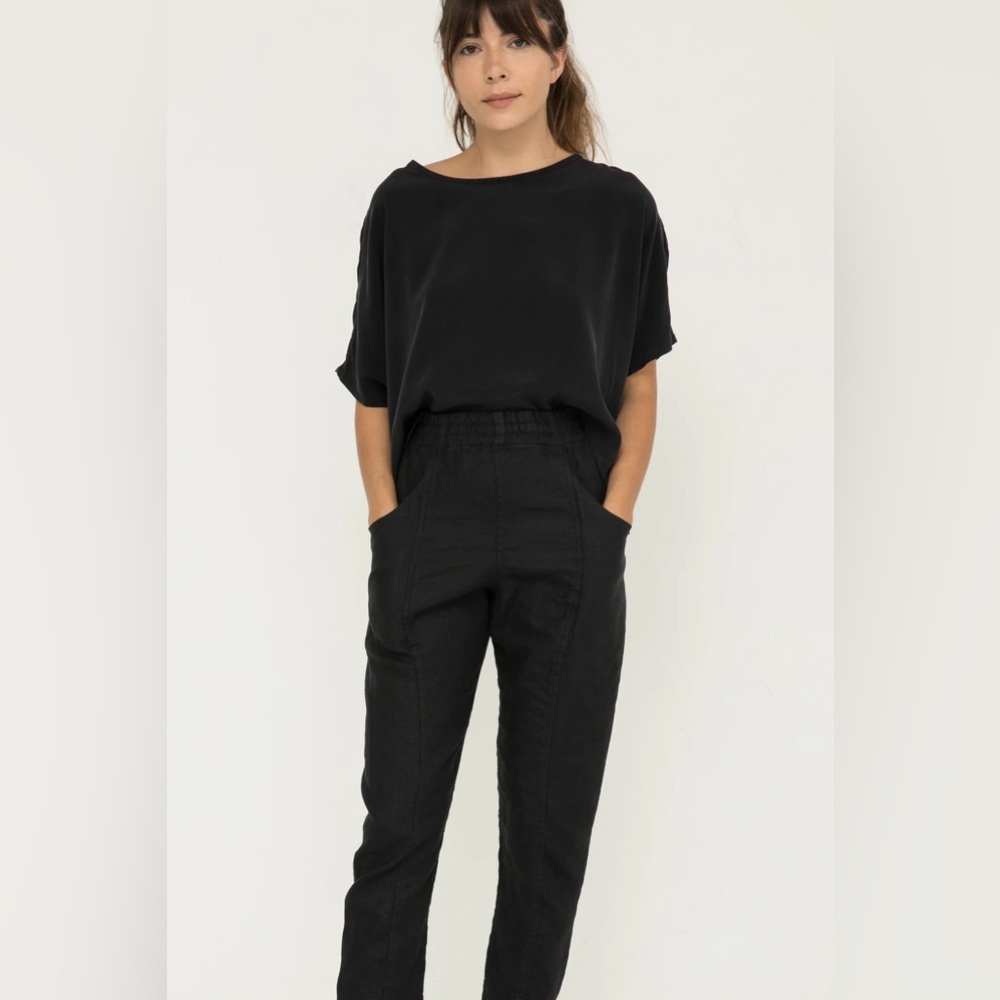 Elizabeth Suzann Clyde Work Pant in upcycled cotton canvas.